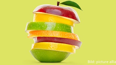 Obst in Scheiben übereinandergeschichtet | Bild: picture-alliance/dpa