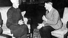 Amin al Husseini in einem Gespräch mit Adolf Hitler | Bild: picture alliance / CPA Media Co. Ltd