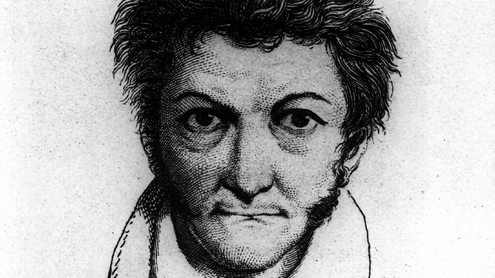 Ernst Theodor Amadeus Hoffmann war Schriftsteller ("Die Elixiere des Teufels"), Komponist und Zeichner. Er wurde am 24. Januar 1776 geboren und verstarb am 25. Juni 1822.  | Bild: picture-alliance/dpa