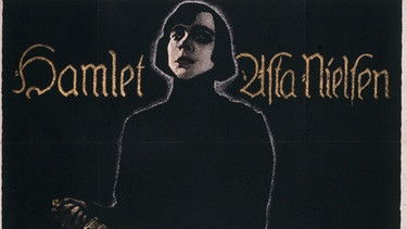 Plakat mit Asta Nielsen als Hamlet (1921) | Bild: picture-alliance/dpa