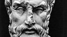 Abbildung einer Büste die das Porträt des griechischen Philosophen Epikur (341-270 v.Ch.) zeigt. | Bild: picture-alliance/dpa