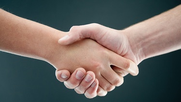 Händeschütteln als Zeichen des Friedens | Bild: picture-alliance/dpa