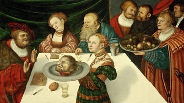 Lucas Cranach d.Ä.: Gastmahl des Herodes | Bild: picture-alliance/dpa