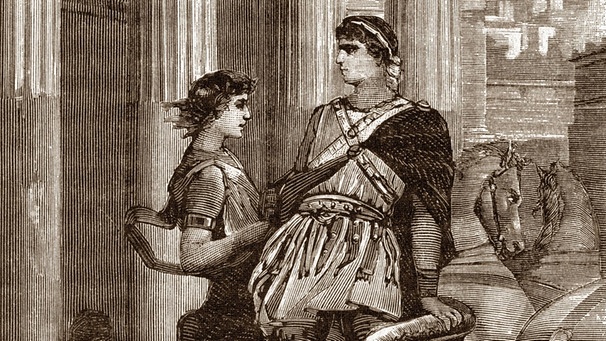 Gravur: Homosexuelle Beziehungen mit jungen, reichen Wagenlenkern im Antiken Rom_dpa | Bild: picture-alliance/Isadora/Leemage