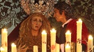 Ein Heiligenbild mit der Jungfrau Maria | Bild: picture-alliance/dpa