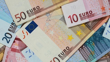 Euro Scheine der Europäischen Zentralbank | Bild: picture-alliance/dpa