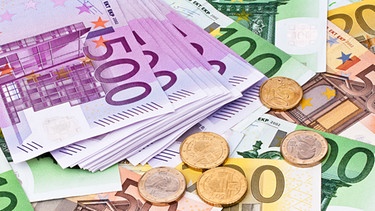 Geldscheine und Münzen | Bild: colourbox.com