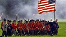 Nachstellung einer Szene aus dem Amerikanischen Bürgerkrieg | Bild: picture-alliance/dpa