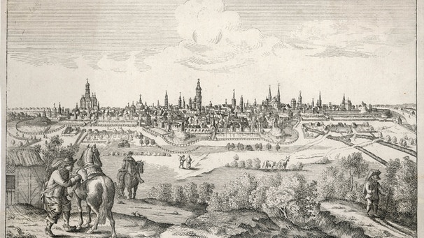 Blick auf Augsburg um 1500 | Bild: picture-alliance/dpa