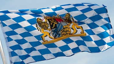 Weiß-Blaue Fahne | Bild: picture-alliance/dpa