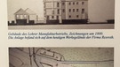 Gebäude des Lohrer Manufakturbetriebes. Zeichnung um 1800 | Bild: BR