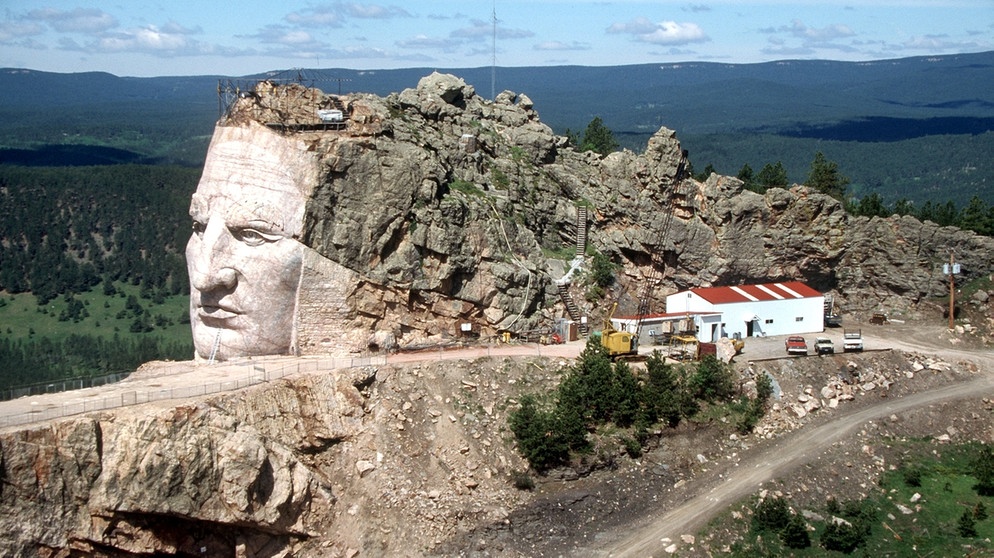 Steinernes Monument von Crazy Horse (South Dakota) | Bild: picture-alliance/dpa