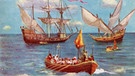 Vasco Da Gama legt mit seinen Schiffen in der Nähe von Calicut in Indien an. | Bild: picture alliance / Design Pics | Ken Welsh