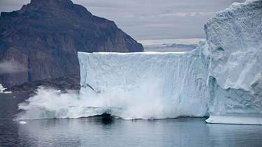 Kalbender Gletscher in Grönland | Bild: picture-alliance/dpa