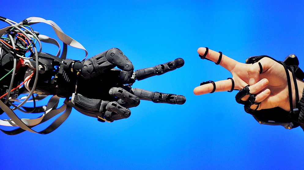 Symbolbild "Kybernetik- Kann man alles steuern?", Experimente mit interaktivem Roboter | Bild: picture-alliance/dpa