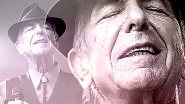 Leonard Cohen singt mit geschlossenen Augen | Bild: picture-alliance/dpa; Montage: BR