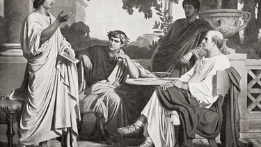Virgil, Horaz und Varius in Maecenas´Haus.  | Bild: picture-alliance/dpa