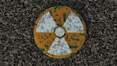 Radioaktivitätszeichen  | Bild: picture-alliance/dpa