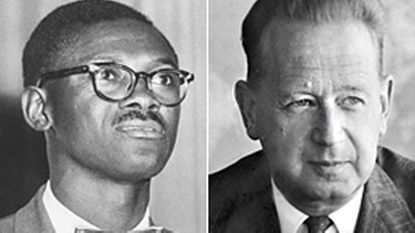 Patrice Lumumba und Dag Hammarskjöld | Bild: picture-alliance/dpa