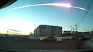 Meteorit kurz vor dem Einschlag im russischen Tscheljabinsk am 15.02.2013 | Bild: dpa-Bildfunk