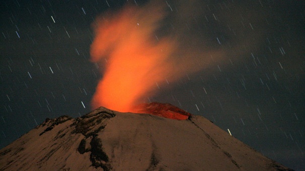 Der Popocatepetl-Vulkan in Mexiko im Februar 2012 | Bild: picture-alliance/dpa