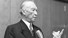 Bundeskanzler Adenauer spricht über Elysee-Vertrag | Bild: picture-alliance/dpa