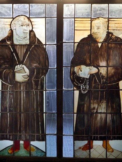 Martin Luther und Melanchthon | Bild: picture-alliance/dpa