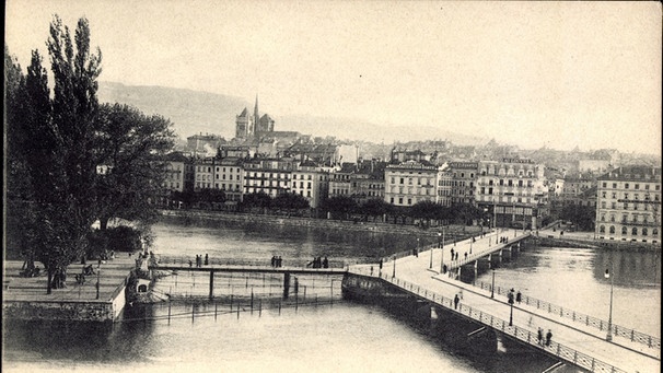 Die Stadt Genf mit einer Brücke | Bild: picture-alliance/dpa
