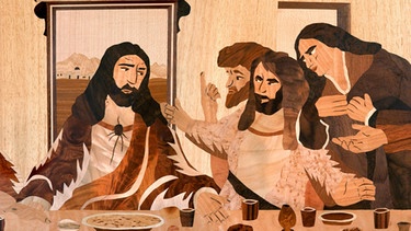 Jesus beim letzten Abendmahl | Bild: picture-alliance/dpa