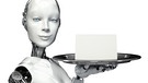 Weiblicher Roboter hält ein Tablett | Bild: colourbox.com