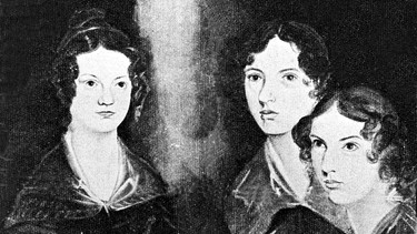 Zeitgenössische Darstellung der britischen Schriftstellerin Charlotte Bronte (r) mit ihren Schwestern Emily Jane und Anne, die ebenfalls Schriftstellerinnen waren.  | Bild: picture-alliance / dpa | PA