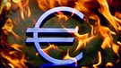 Eurozeichen in Flammen | Bild: picture-alliance/dpa