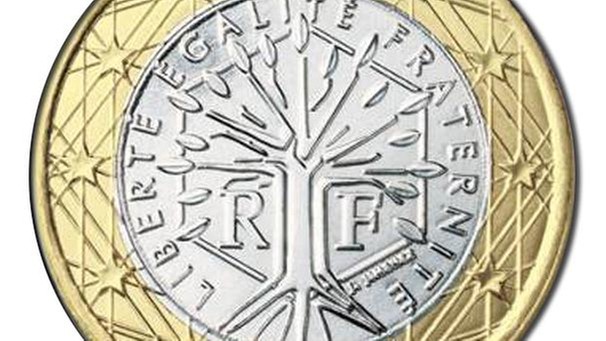 Französische Euromünze | Bild: picture-alliance/dpa