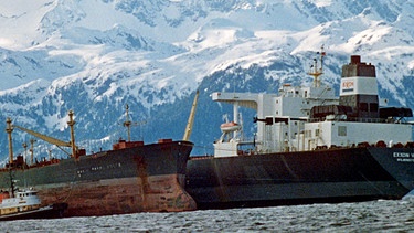 Tanker Exxon Valdez , Ölkatastrophe vor der Küste Alaskas | Bild: picture-alliance/dpa