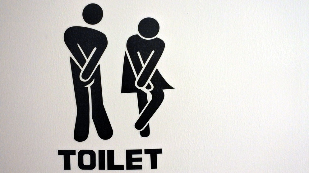 Schild Toilette - Pictogramm | Bild: picture-alliance/dpa