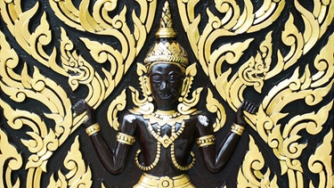Hindu-Gott Vishnu als Wandrelief | Bild: colourbox.com