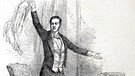 Illustration des Zauberkünstlers Jean Eugène Robert-Houdin bei einem Auftritt. | Bild: picture alliance / World History Archive
