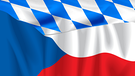 Bairisch-tschechische Flagge | Bild: Colourbox, Montage: BR