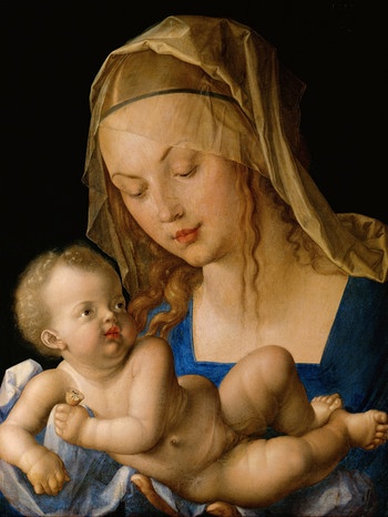 Gemälde von Albrecht Dürer "Maria mit der Birnenschnitte" (1512) | Bild: Gemeinfrei