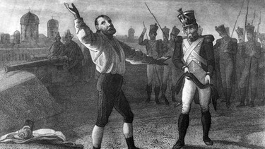 Darstellung der Erschießung von Andreas Hofer durch die Franzosen 1810 in Mantua | Bild: SZ Photo/Süddeutsche Zeitung Photo