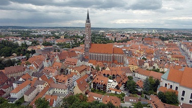 Die Altstadt von Landshut mit Martinskirche | Bild: picture-alliance/dpa