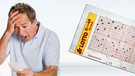 Lottoschein, Mann freut sich | Bild: colourbox.com; Montage: BR