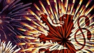 Illustration: Umrisse von Bierkrug, Quelle-Logo und 60ger Löwen vor Feuerwerk | Bild: colourbox.com; Montage: BR