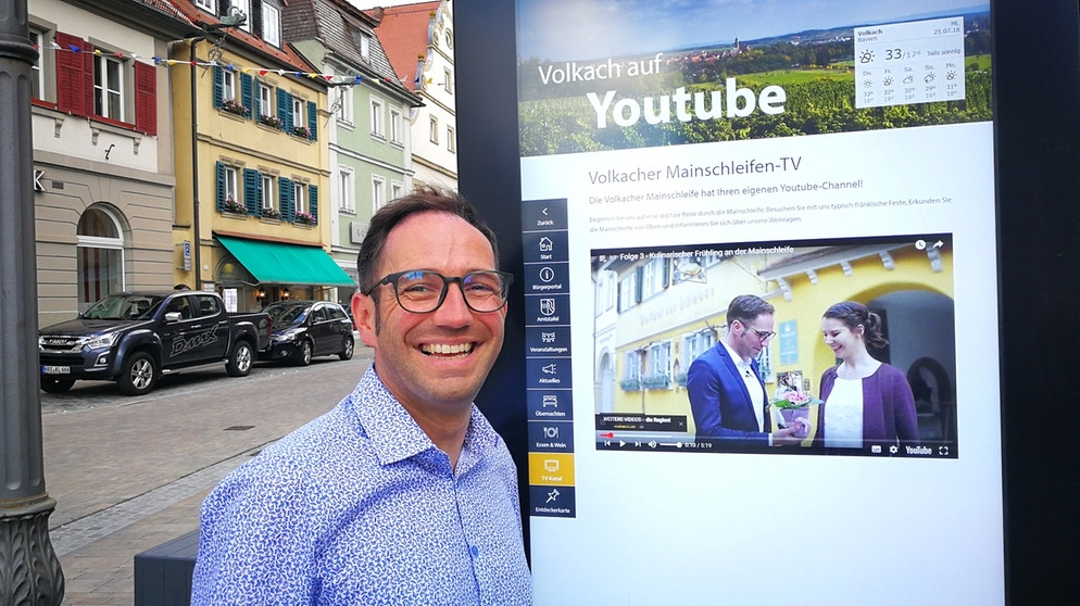 Marco Maiberger, Tourismuschef der Volkacher Mainschleife | Bild: BR-Mainfranken/Jürgen Gläser