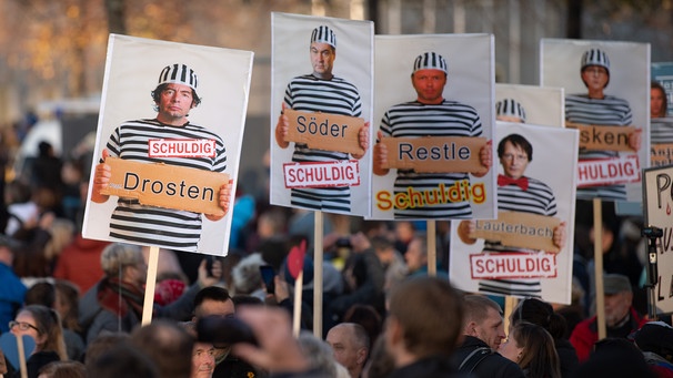 Anti Corona Proteste in Sachsen | Bild: picture-aliance