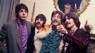 Paul McCartney (l-r), Ringo Starr, John Lennon und George Harrison von den Beatles (Aufnahme von 1967) | Bild: dpa-Bildfunk