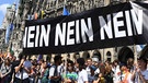 Demo in München gegen das Polizeiaufgabengesetz | Bild: picture-alliance/dpa