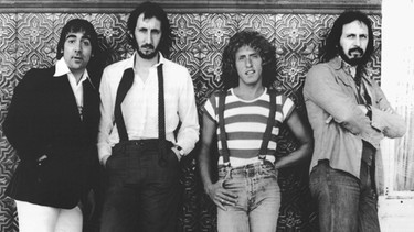 ARCHIV - 07.09.1978, Großbritannien, London: Keith Moon (l-r), Pete Townshend, Roger Daltrey und John Entwistle von der Rockgruppe The Who in den 70er Jahren. Am 1. März 2024 feiert Daltrey seinen 80. Geburtstag. (zu dpa: «The-Who-Sänger Roger Daltrey wird 80 - Das Mikrofon fliegt immer noch») Foto: - +++ dpa-Bildfunk +++ | Bild: dpa-Bildfunk