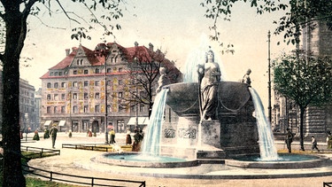 Nornenbrunnen in München um 1910 | Bild: picture-alliance/dpa