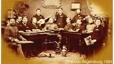 Zitherfreunde Regensburg: Historische Aufnahme, wohl um 1894 zum 10-jährigen Bestehen | Bild: Zitherfreunde Regensburg